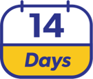14-day dosing icon