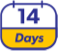 14 day dosing icon